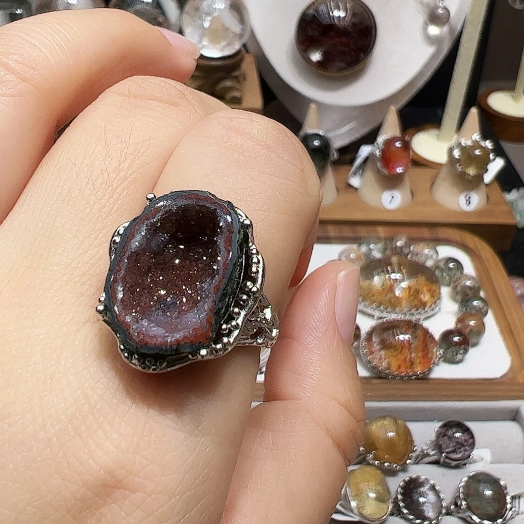 永***石银S925镶嵌水晶珠宝半成品