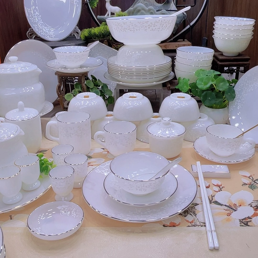 玉瓷景德镇暗香套装