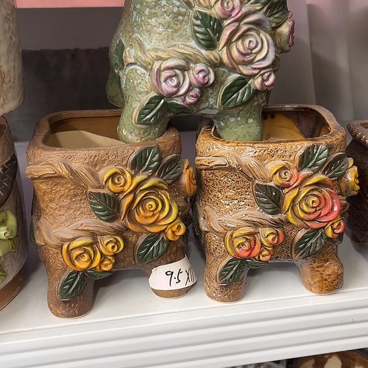 紫砂花盆粗陶材质多肉花盆