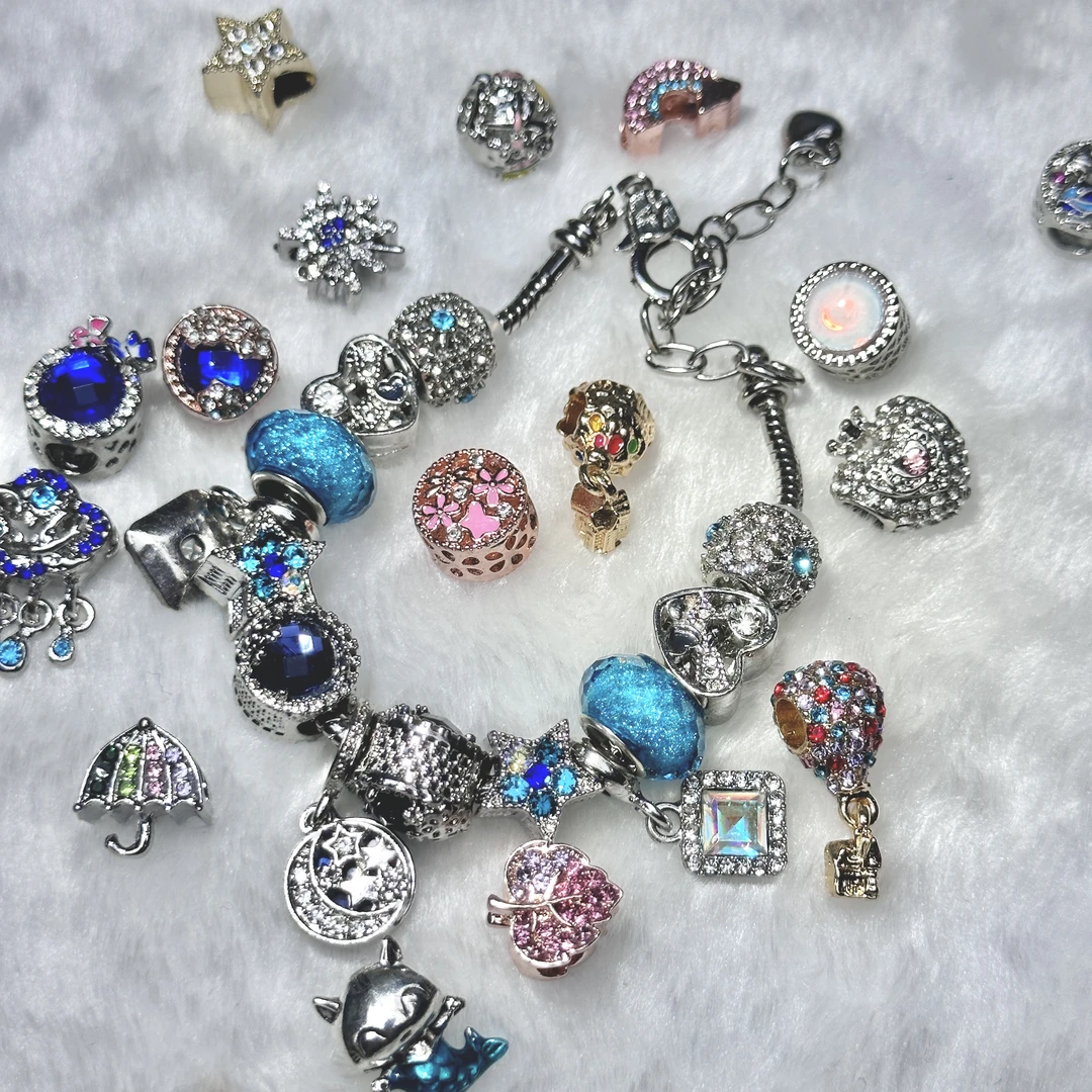 【欧颜色+对对碰】DIY锆饰配件 手链散珠