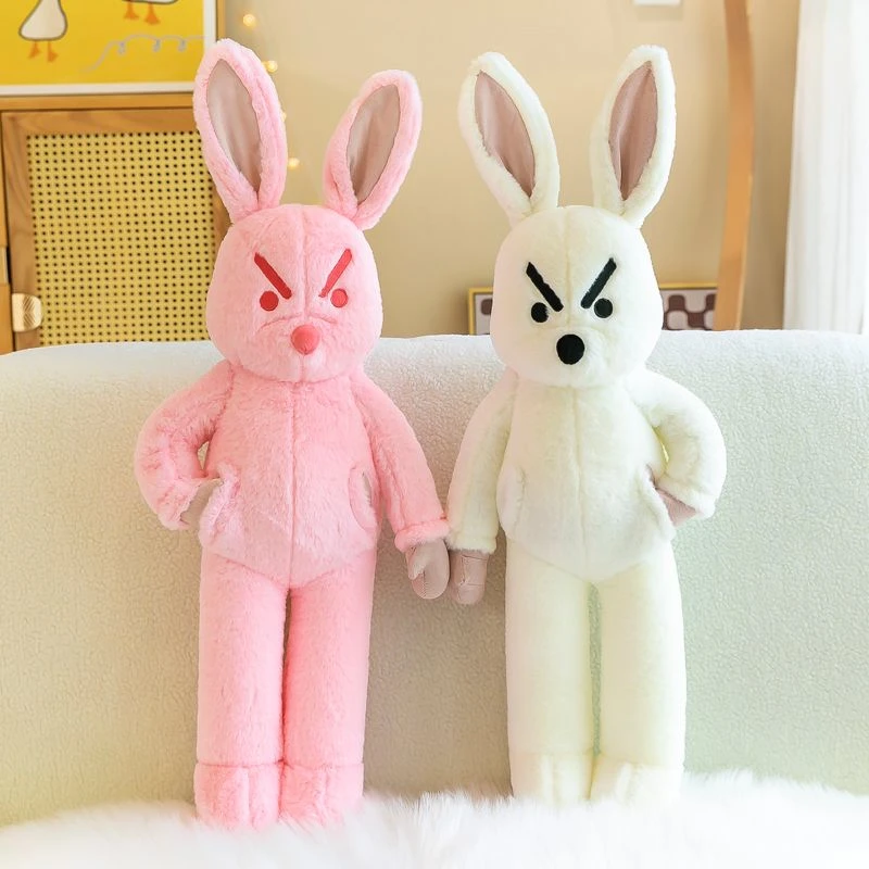 网红新款奋斗公仔毛绒玩具陪伴玩偶可爱兔子创意生日礼物女生男生