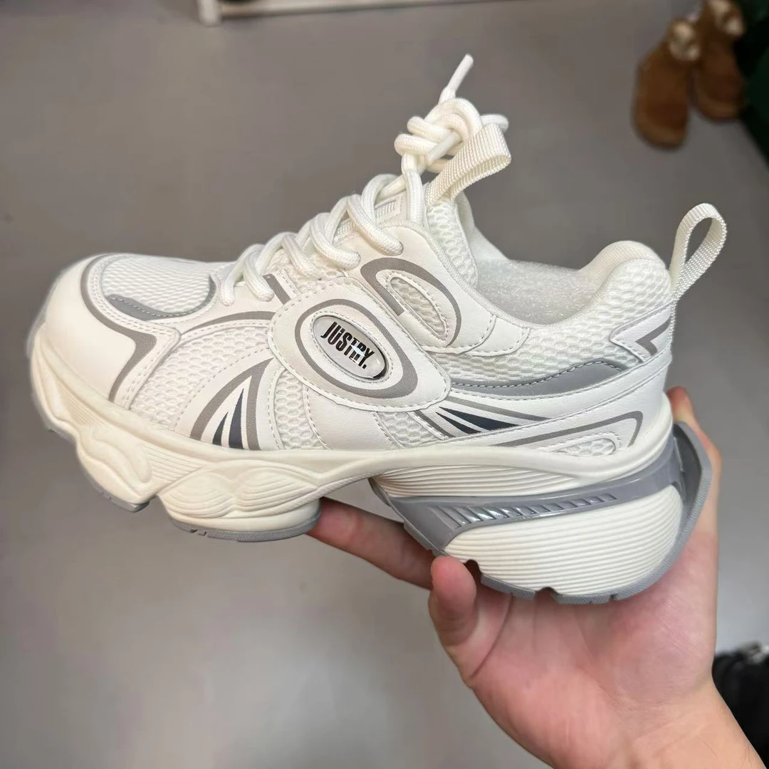 小小苏【EA005】2025新款潮流时尚休闲百搭网面老爹鞋女春季厚底ins