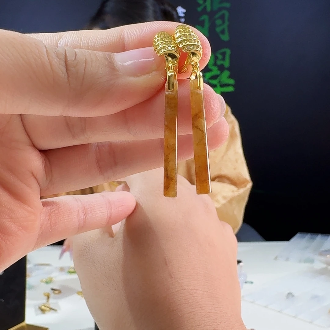 翡翠银S925镶嵌耳饰多样性发货发其一发一对925镶嵌