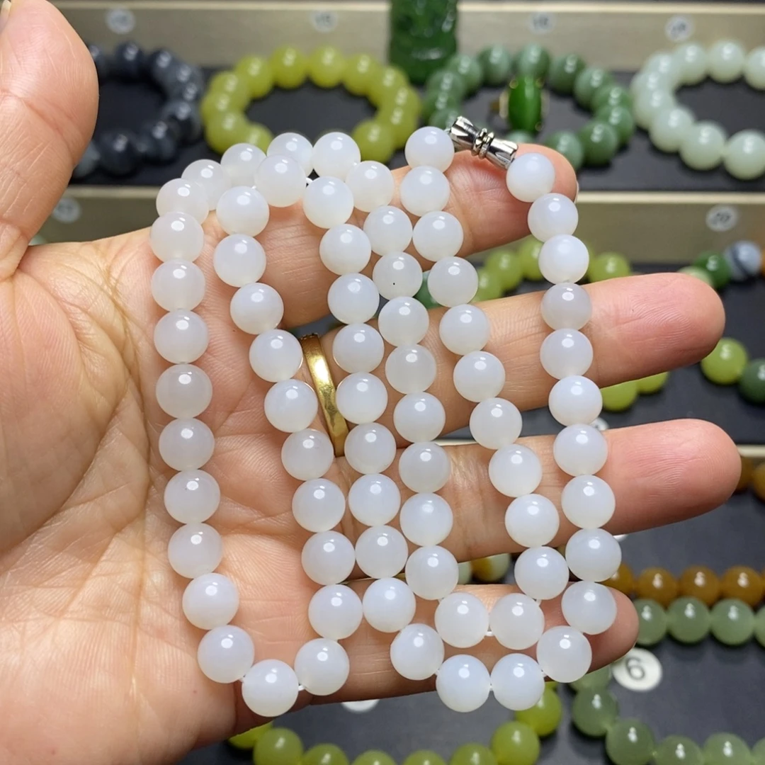 和田玉未镶嵌手串