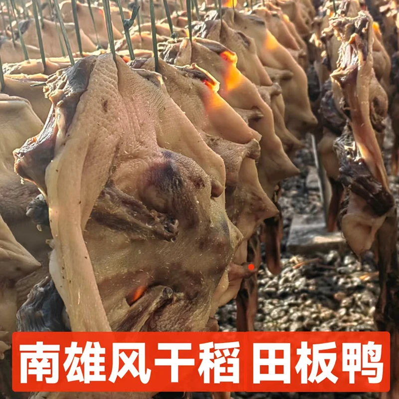 南雄特产风干腊鸭广东韶关大只稻田板鸭