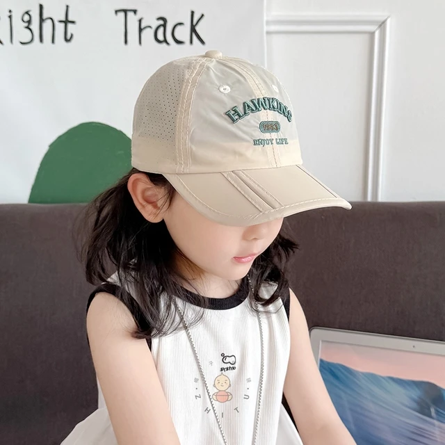 速干帽中大童儿童棒球帽男女童夏季休闲防晒鸭舌帽宝宝户外遮阳帽