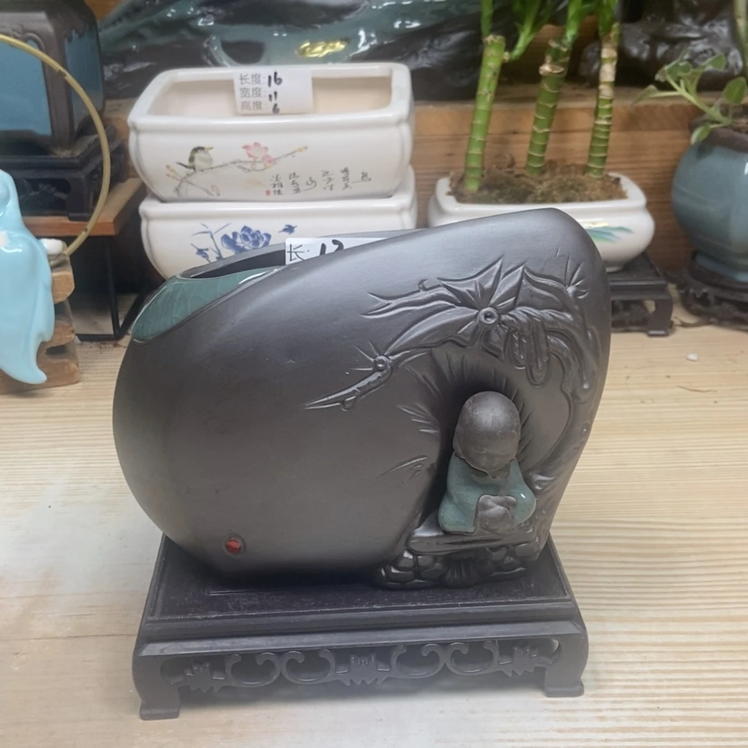 瓷片陶瓷花盆陶瓷艺术