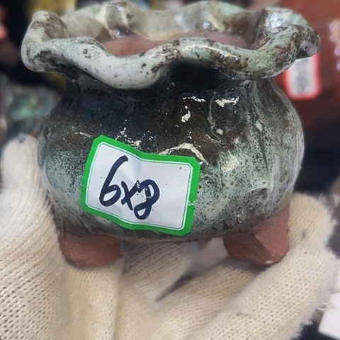 红陶粗陶花盆手工