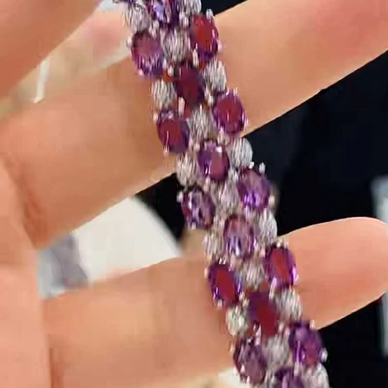 紫水晶手链S925银9.20/222
