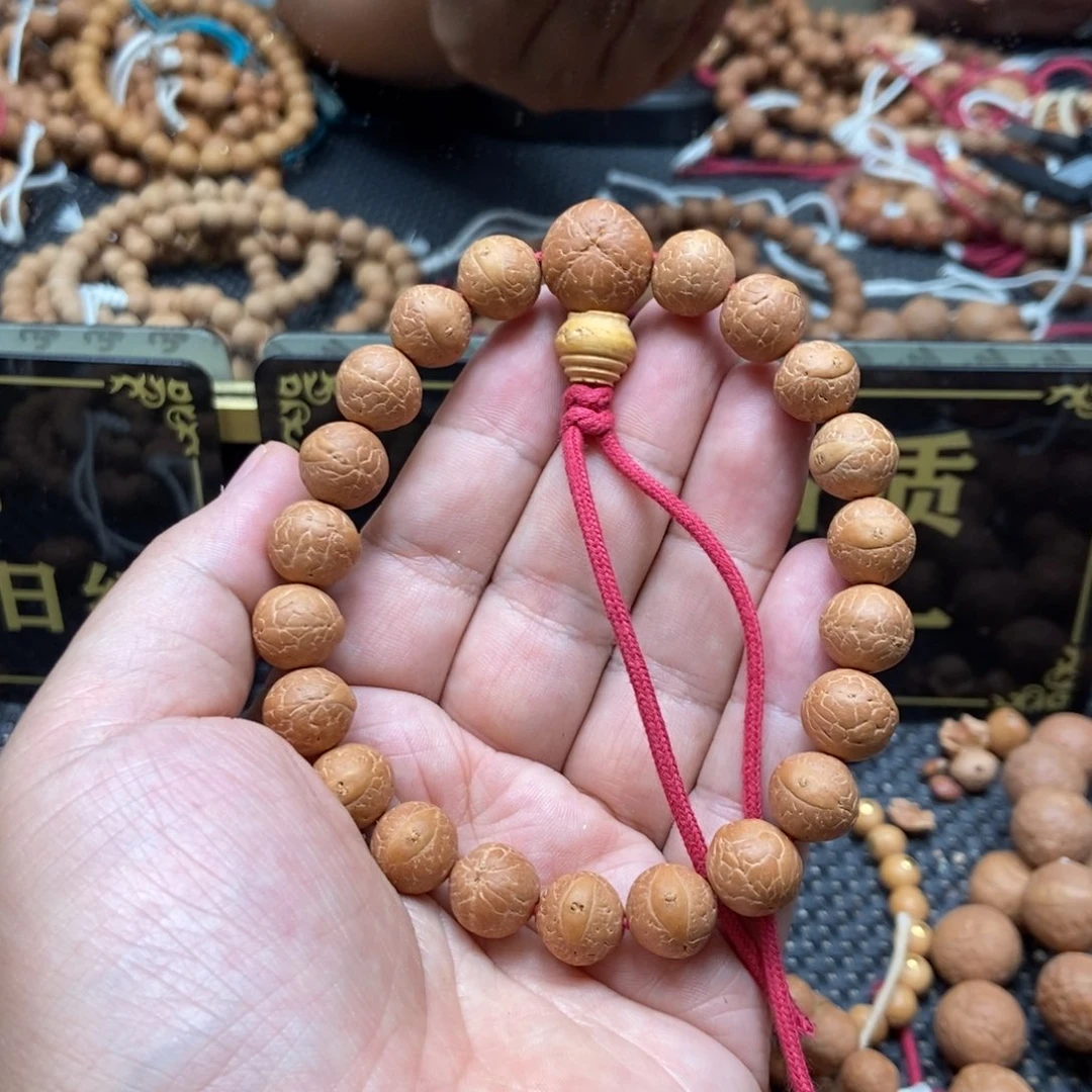 凤眼菩提吊坠11.5精品四角三通手串