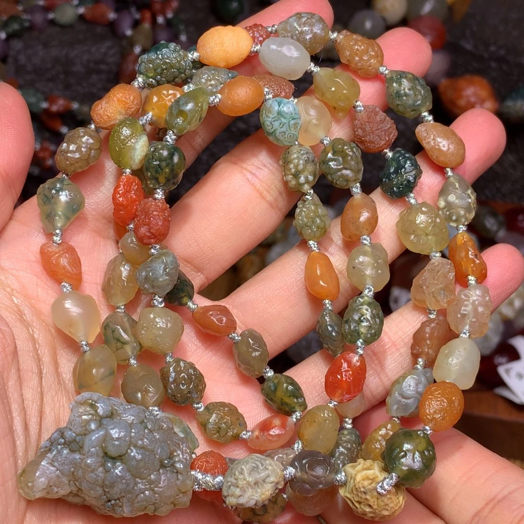 未镶嵌玛瑙/玉髓珠宝半成品