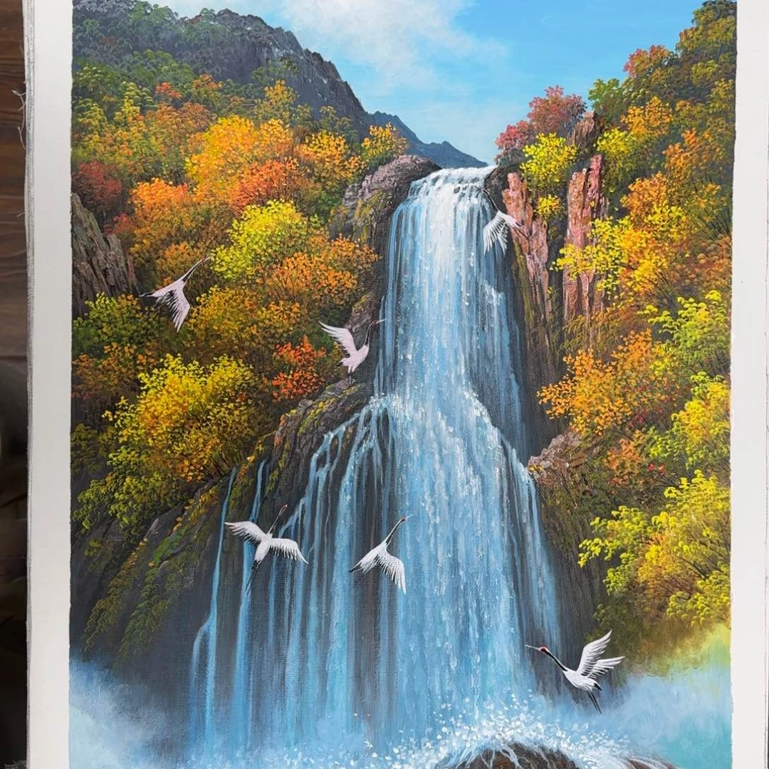 油画加油加油努力加油加油