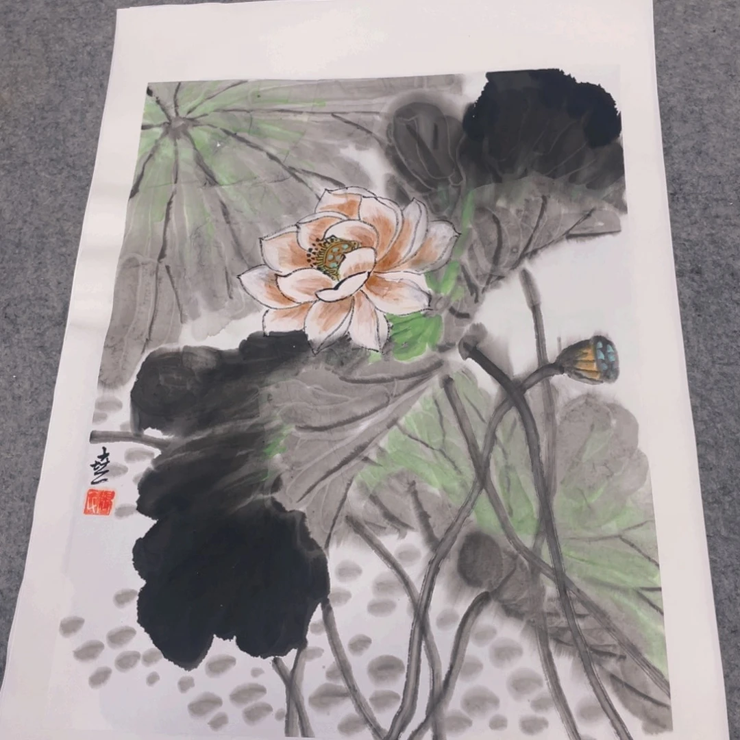 国画1.4平尺纯手绘国画作品
