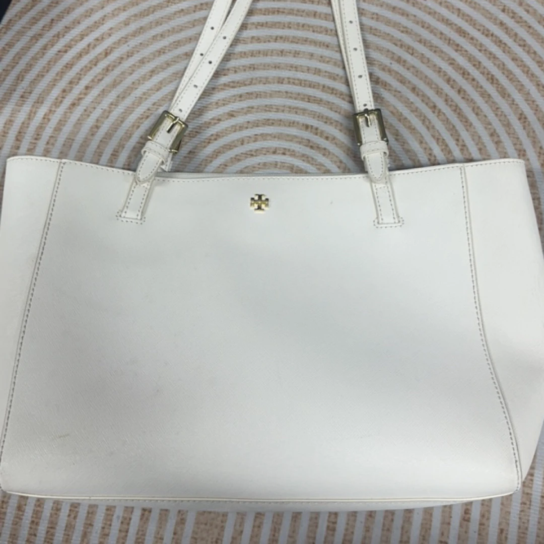 95新 TORY BURCH/汤丽柏琦 白色单肩包yy1605 3502