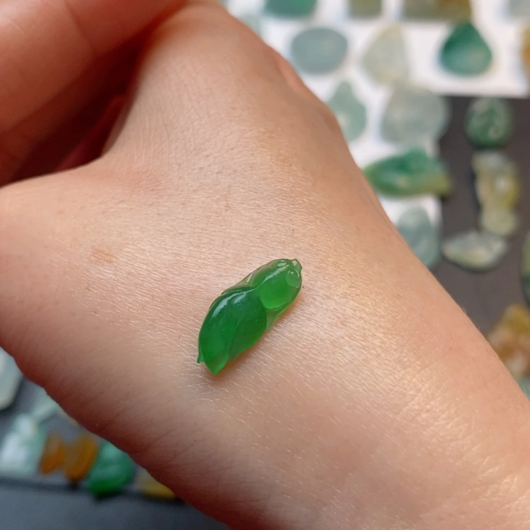 定制翡翠未镶嵌可***拉鱼