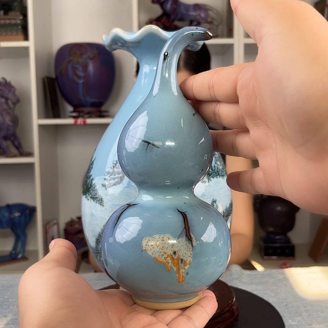 瓷片摆件……葫芦福禄……