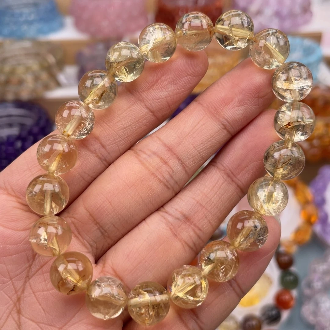 手链未镶嵌水晶黄水晶