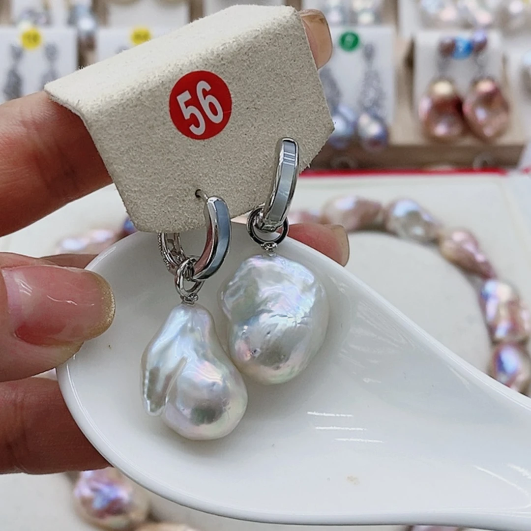 【闪购商品】淡水珍珠耳饰9K金镶嵌
