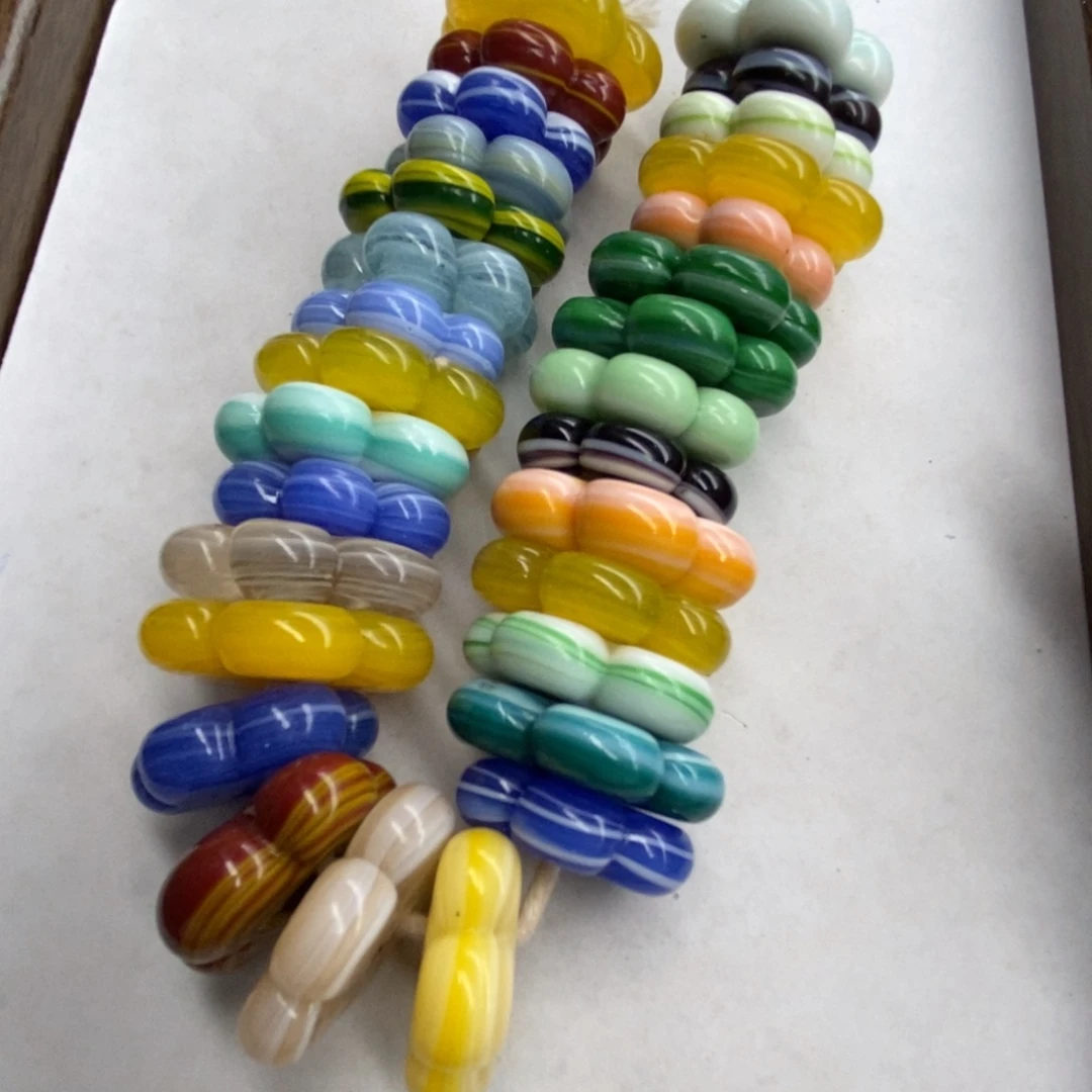 颈饰琉璃尼泊尔30大花片半条 025