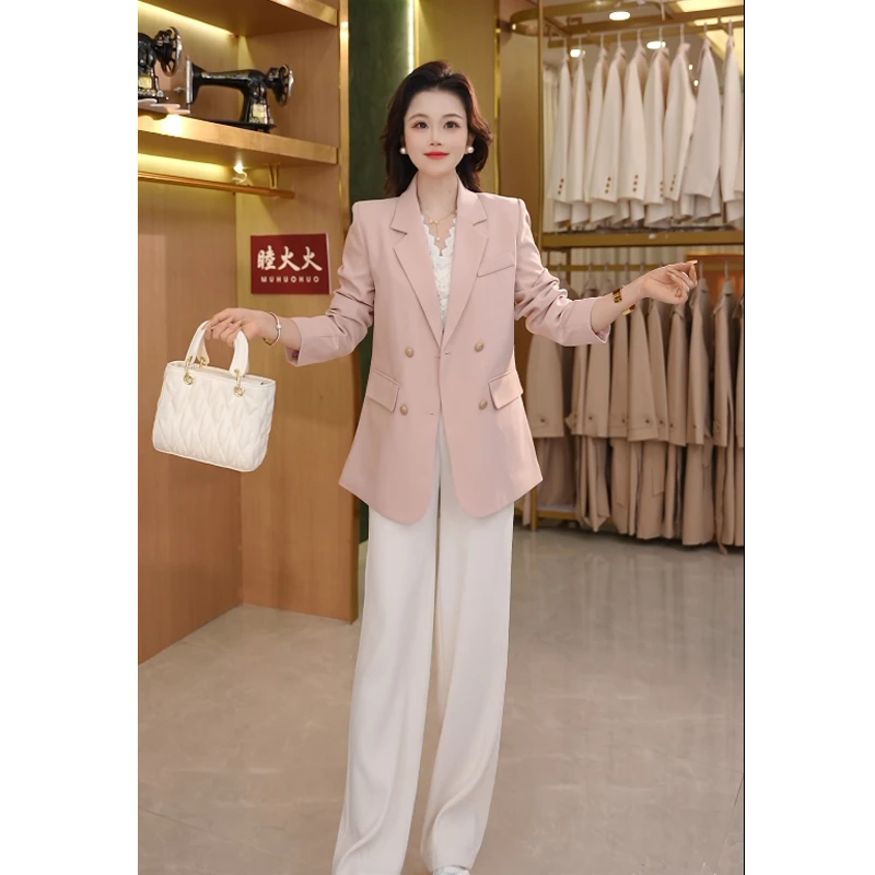 2025春秋气质百搭休闲西装外套女英伦风设计感西服上衣F693