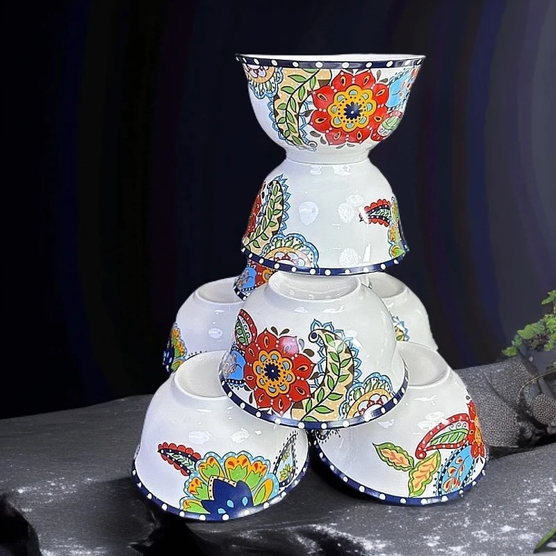 新疆包邮陶瓷  uzum gul.   Qina. 6 tal 好看