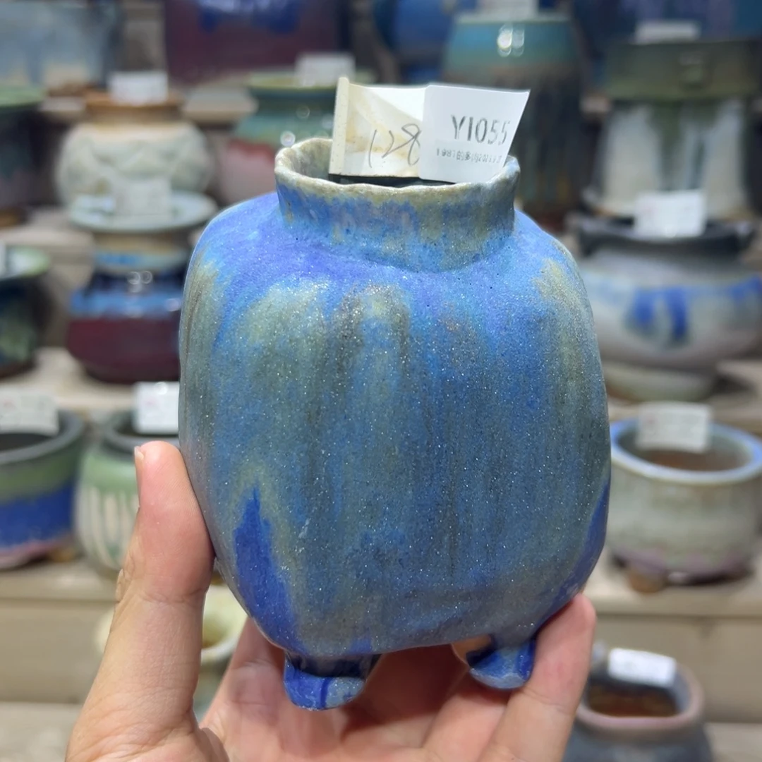 1987花盆YI055景泰蓝小饼干箱