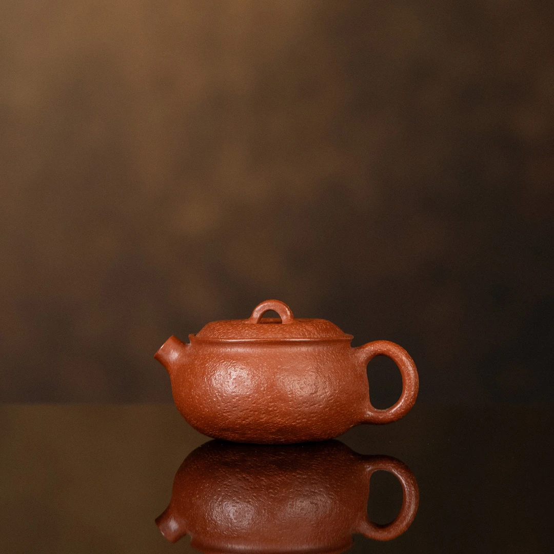 【利贞l丑橘汉瓦壶】原矿降坡泥 约110cc 手工制作 紫砂壶茶具THF