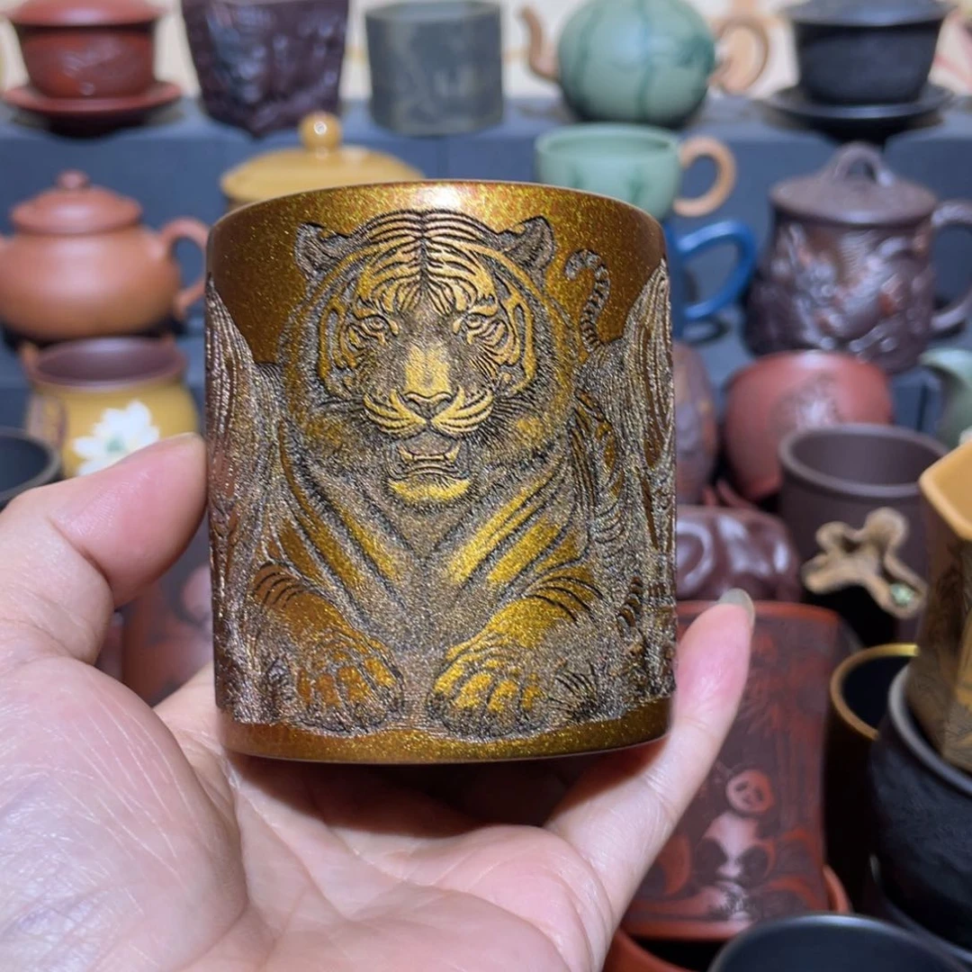 原矿紫砂手工主人杯