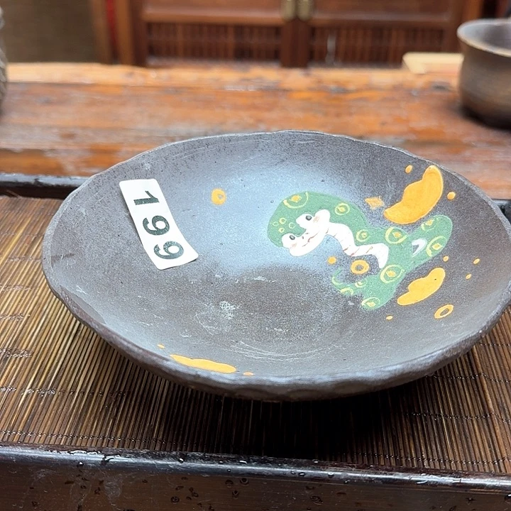 纯手工制作粗陶茶具