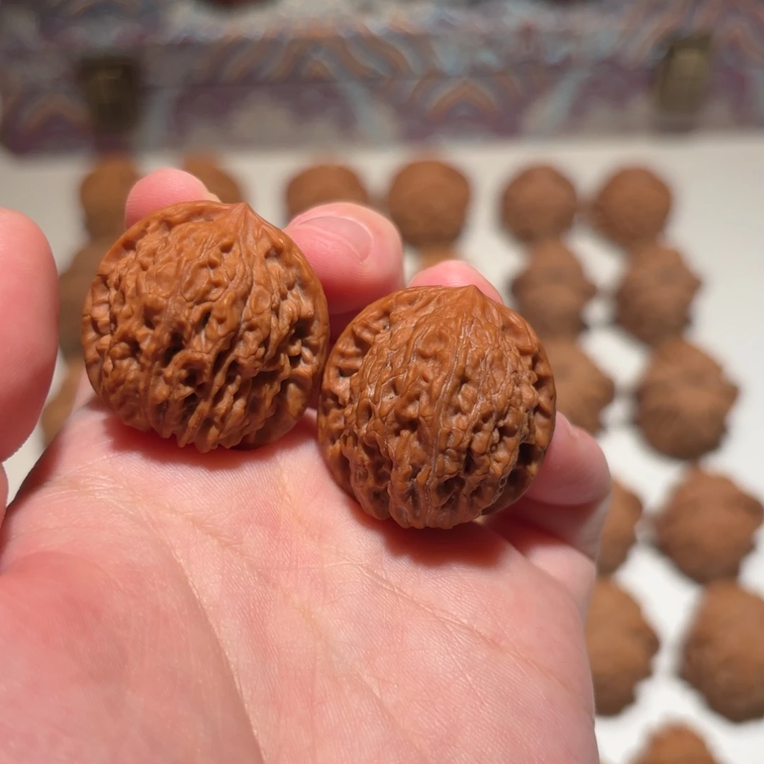 把件文玩核桃小磨盘29尺