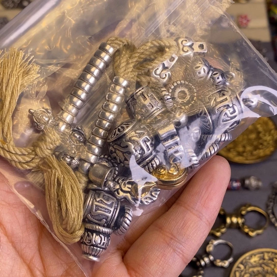 扎**嘞六字真言套装加计数器一对加卡子2个