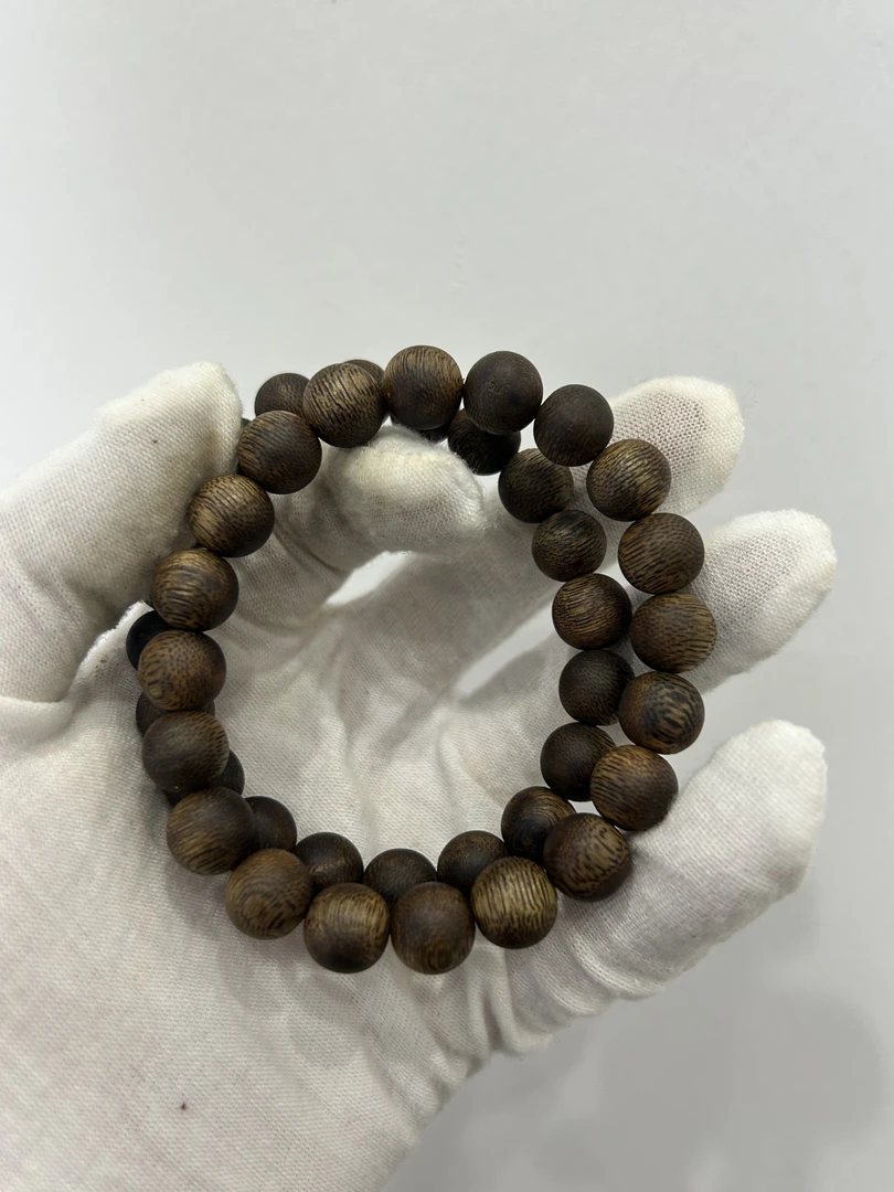 沉香【初云沉香】棋楠沉香卡1.0圆珠单圈6克+多样性发一