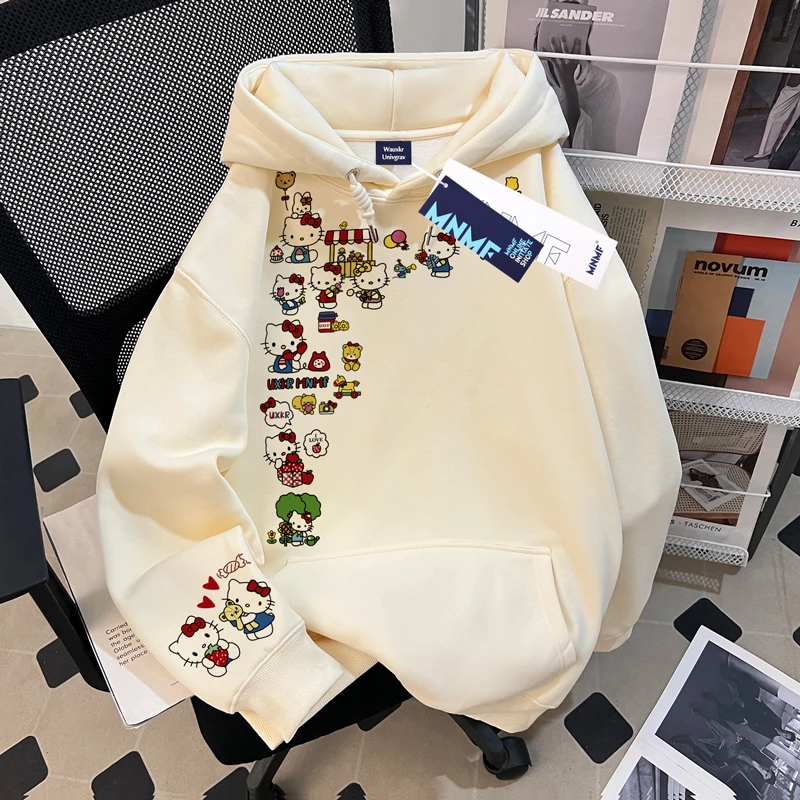 秋冬季男女童连帽卫衣卡通蜡笔小新印花中大童保暖休闲外套上衣潮