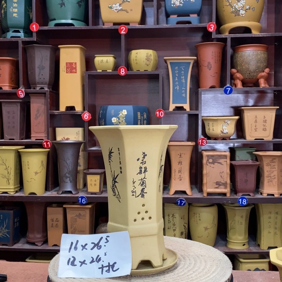 紫砂艺术紫砂花盆