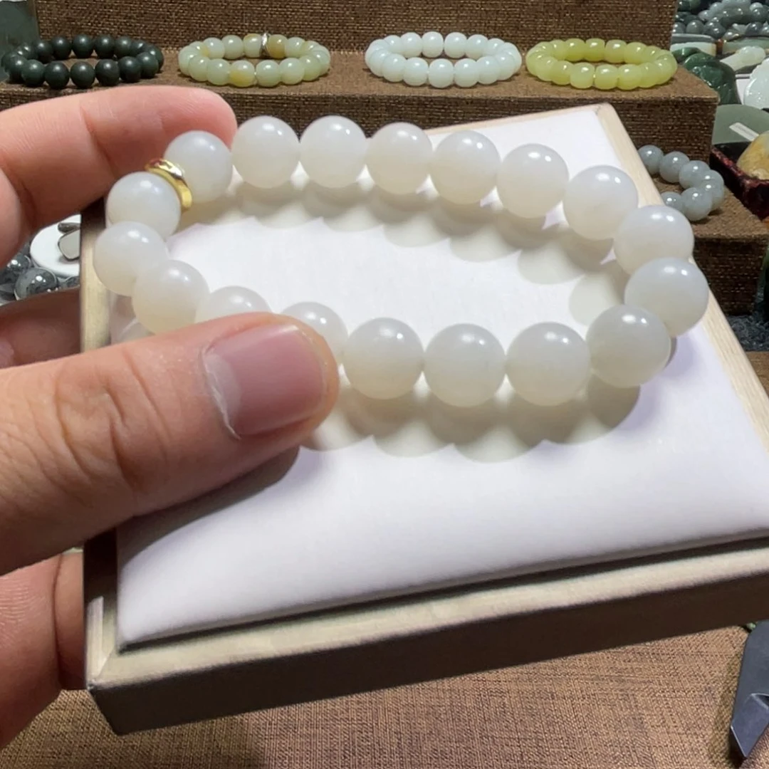 未镶嵌手链和田玉（白玉）