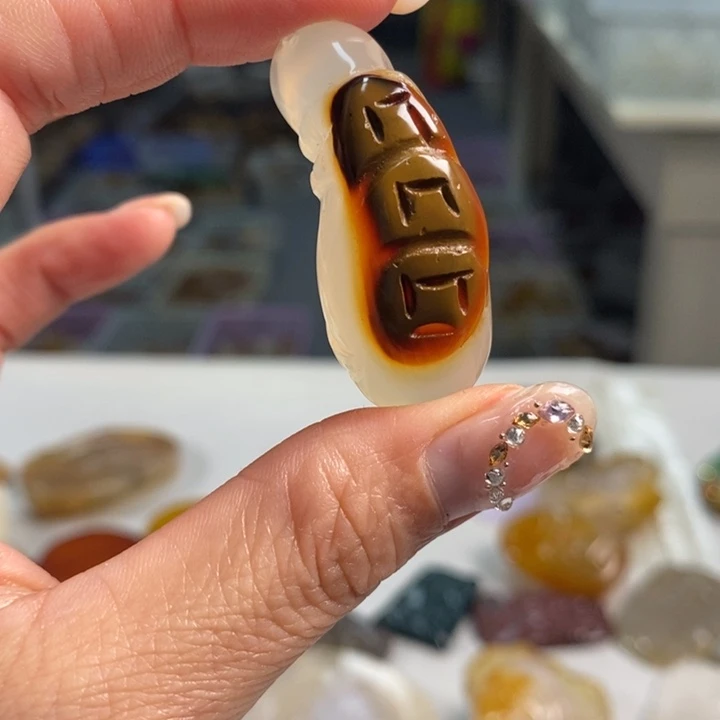 玛瑙/玉髓吊坠(不含链)未镶嵌