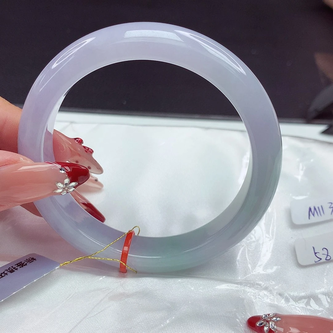 翡翠手镯未镶嵌58圈711