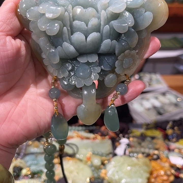 未镶嵌岫玉毛衣链