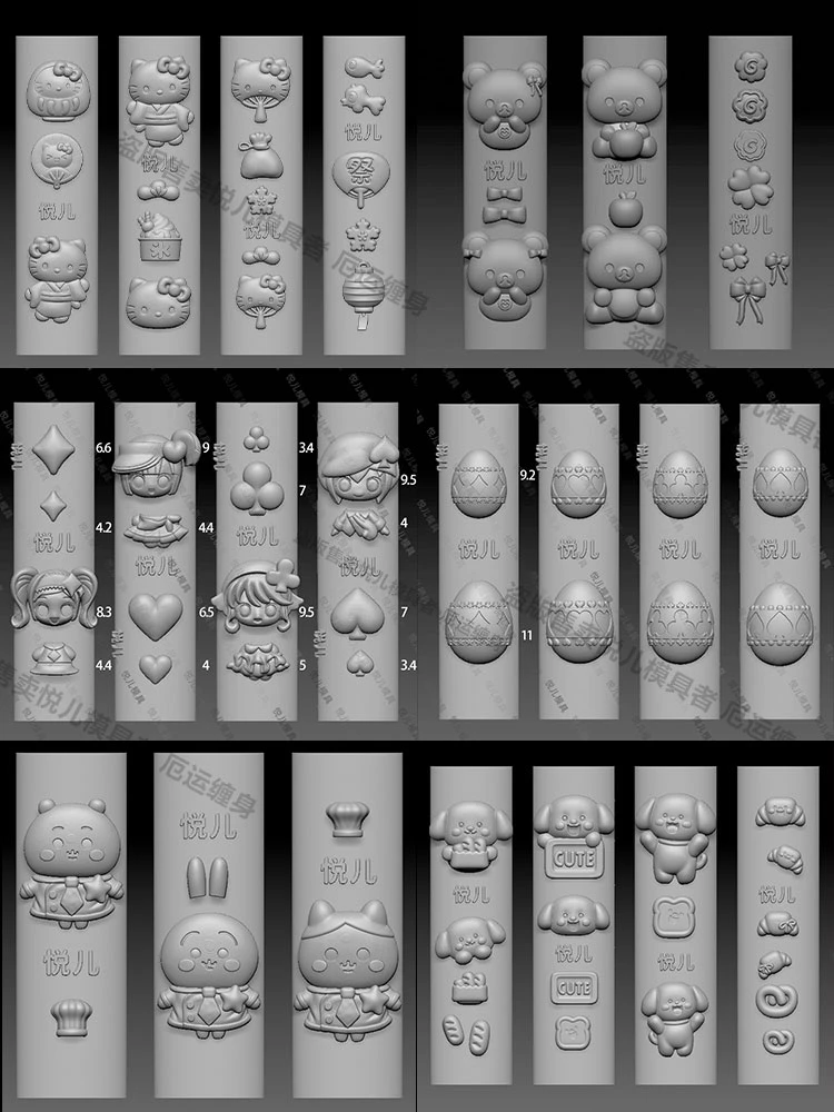 美甲模具 穿戴甲饰品 硅胶模具 美甲饰品