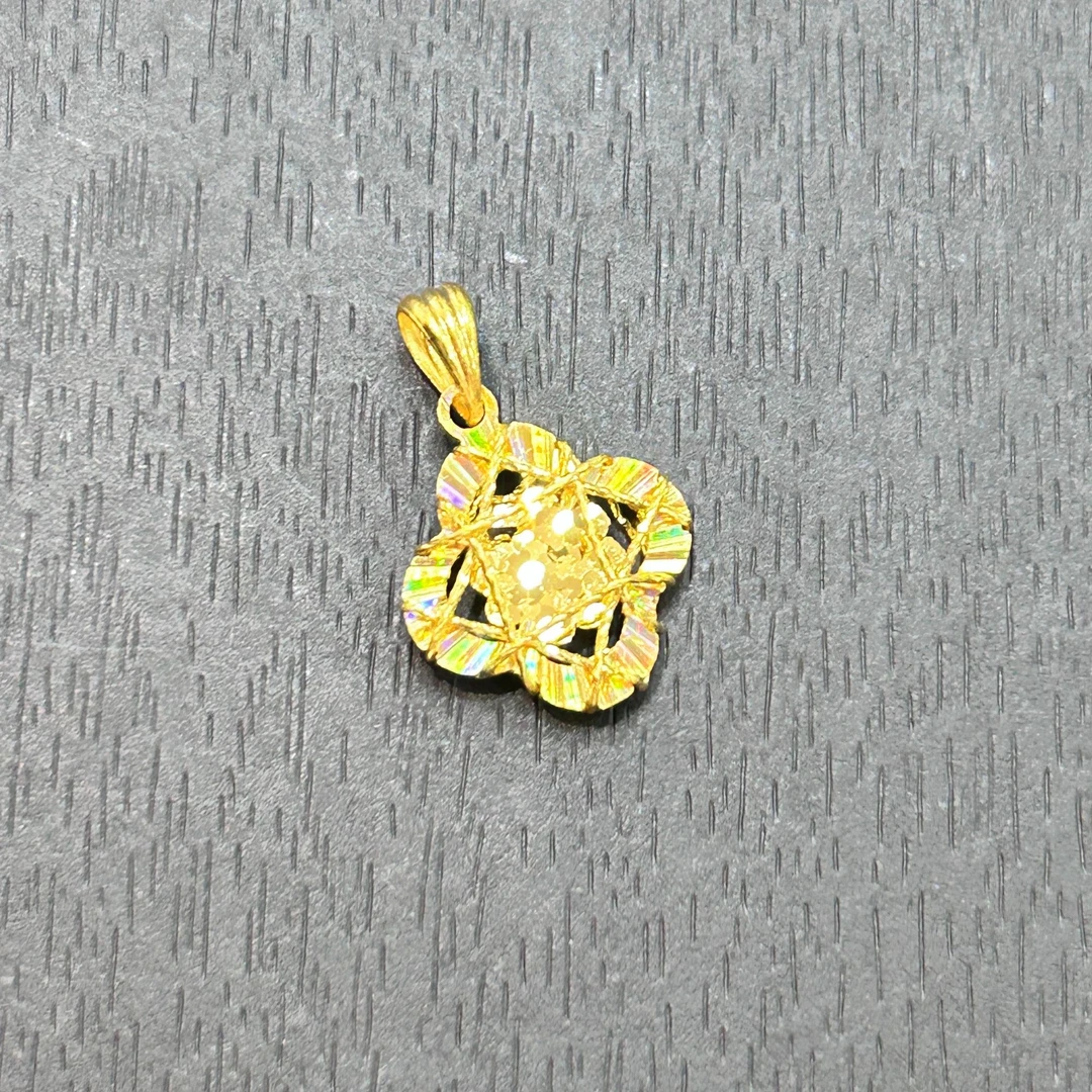 【店长专享】足金999投资金攒黄金龙鳞四叶草ZBHJD1609克重多退少补