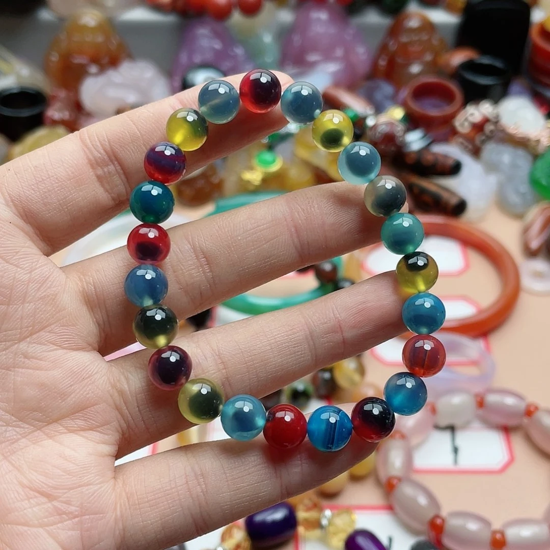 玛瑙/玉髓颈饰合金璇*