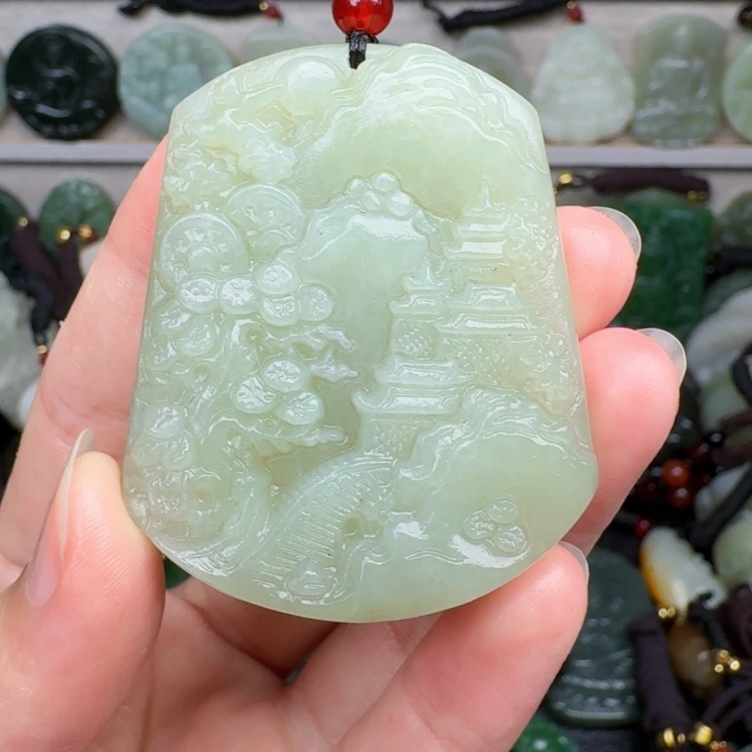 和田玉未镶嵌颈饰