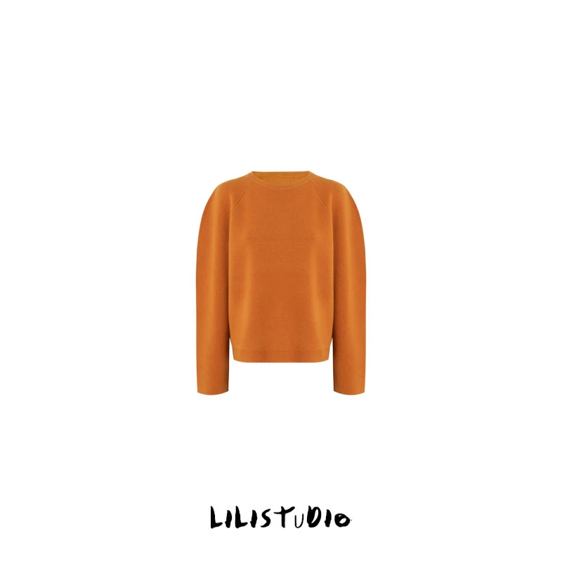 PCNY「蜜朵」不理理冬季新款女装宽松简约套头轻奢减龄显白毛衣女