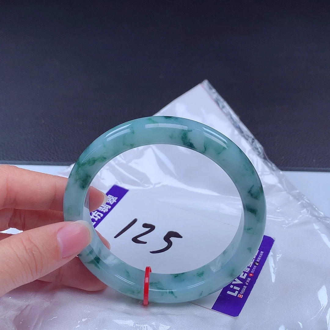 翡翠手镯未镶嵌60.8圈001706