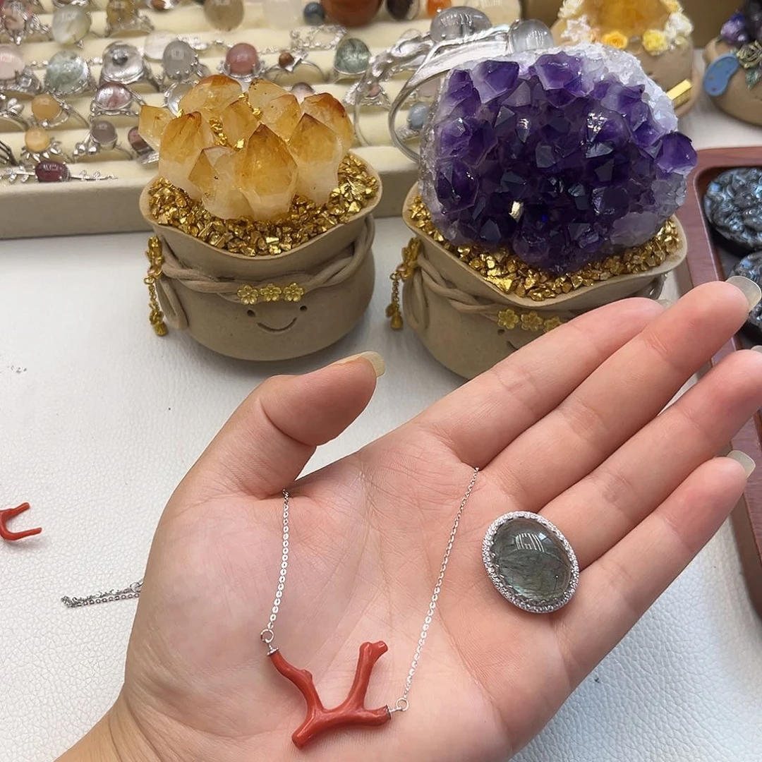 未镶嵌颈饰水晶穆**雨多件29