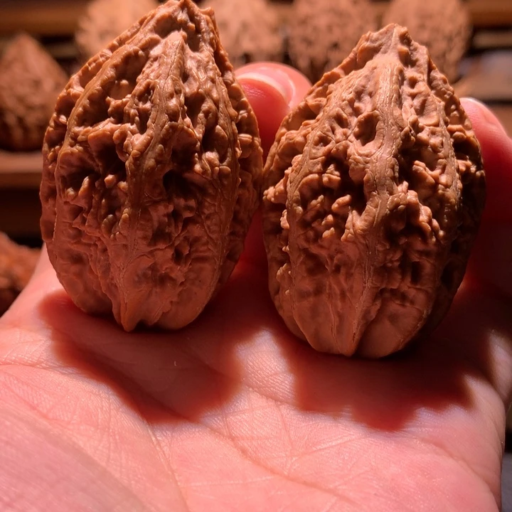 文玩核桃吊坠楸玥核92虫爬