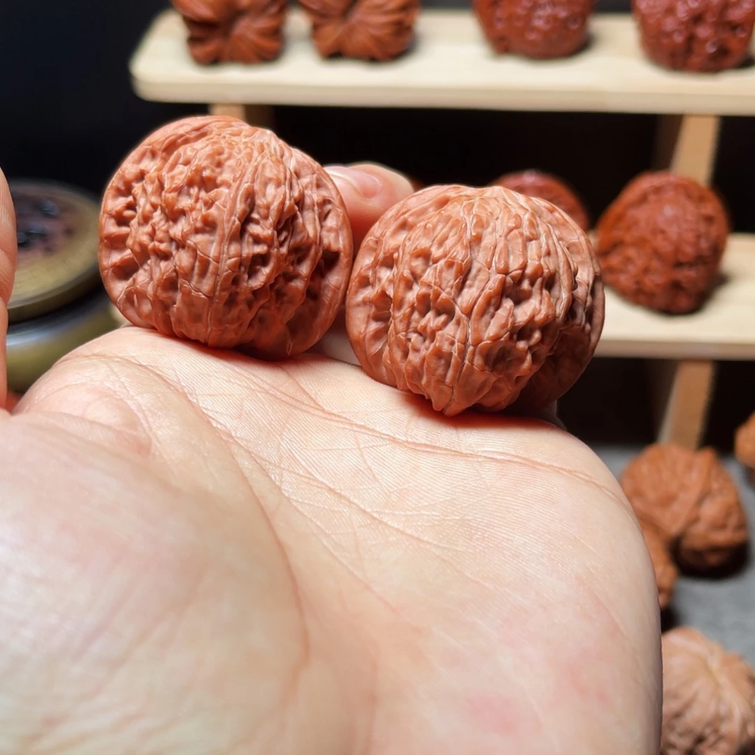 文玩核桃把件磨盘