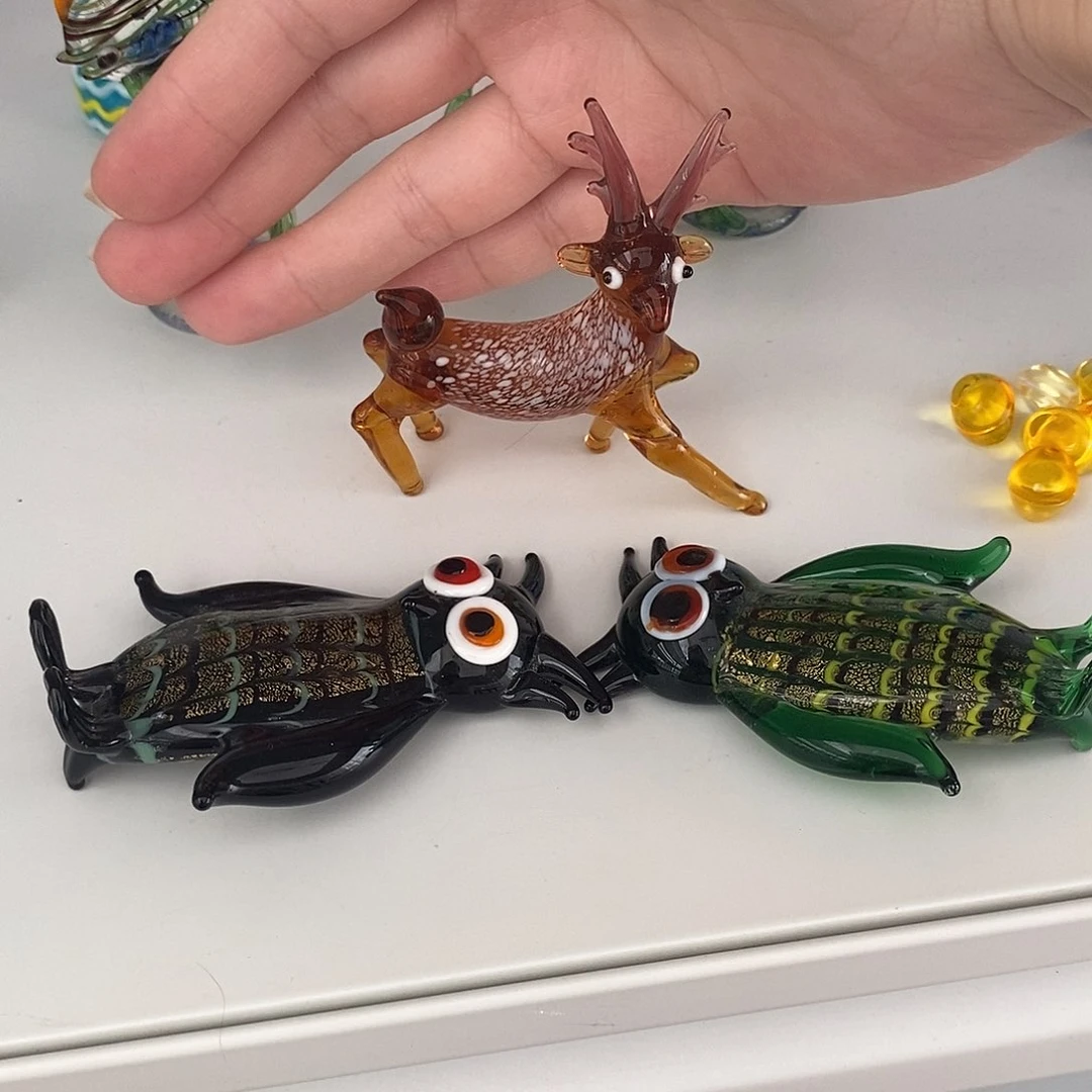 海***铖琉璃手工艺品小鹿