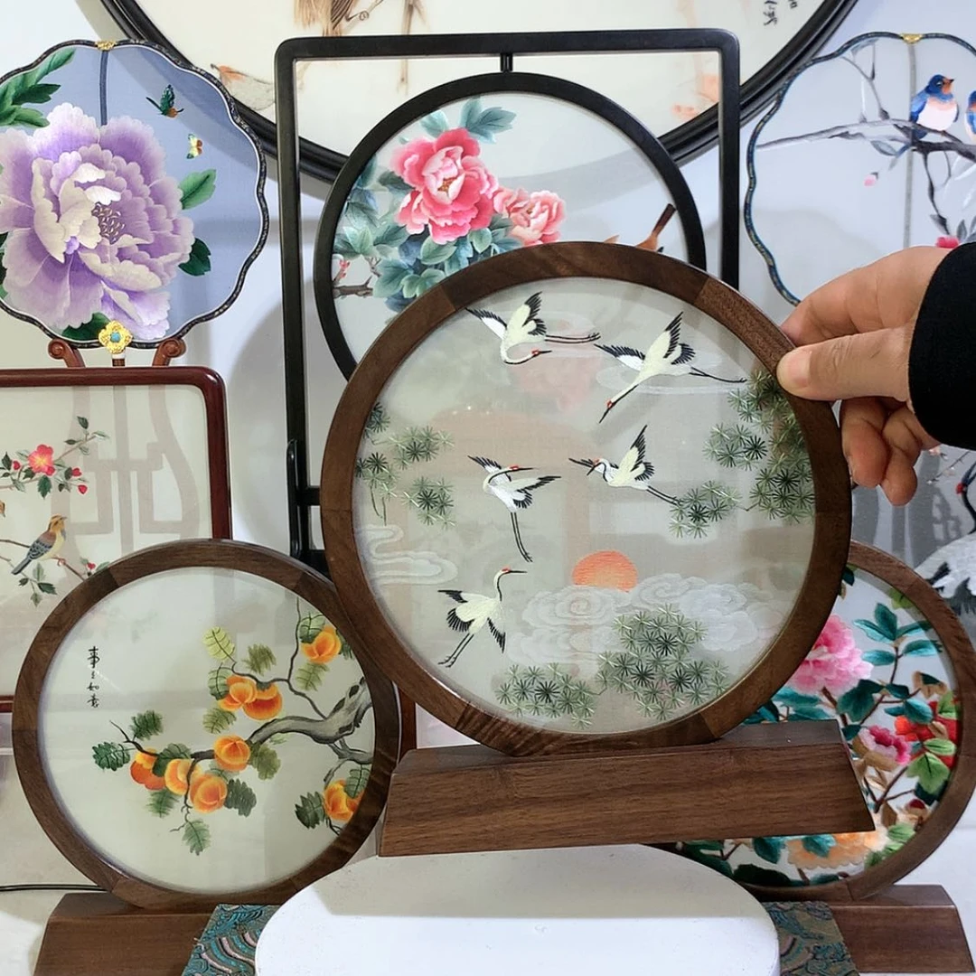 【闪购商品】织绣辰***n苏绣双面绣摆台