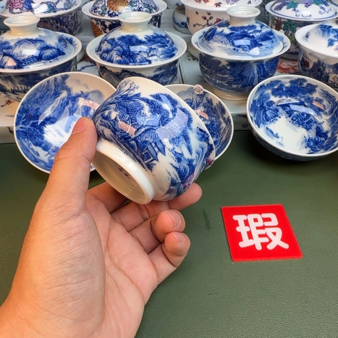 陶纯手工纯手绘茶具208